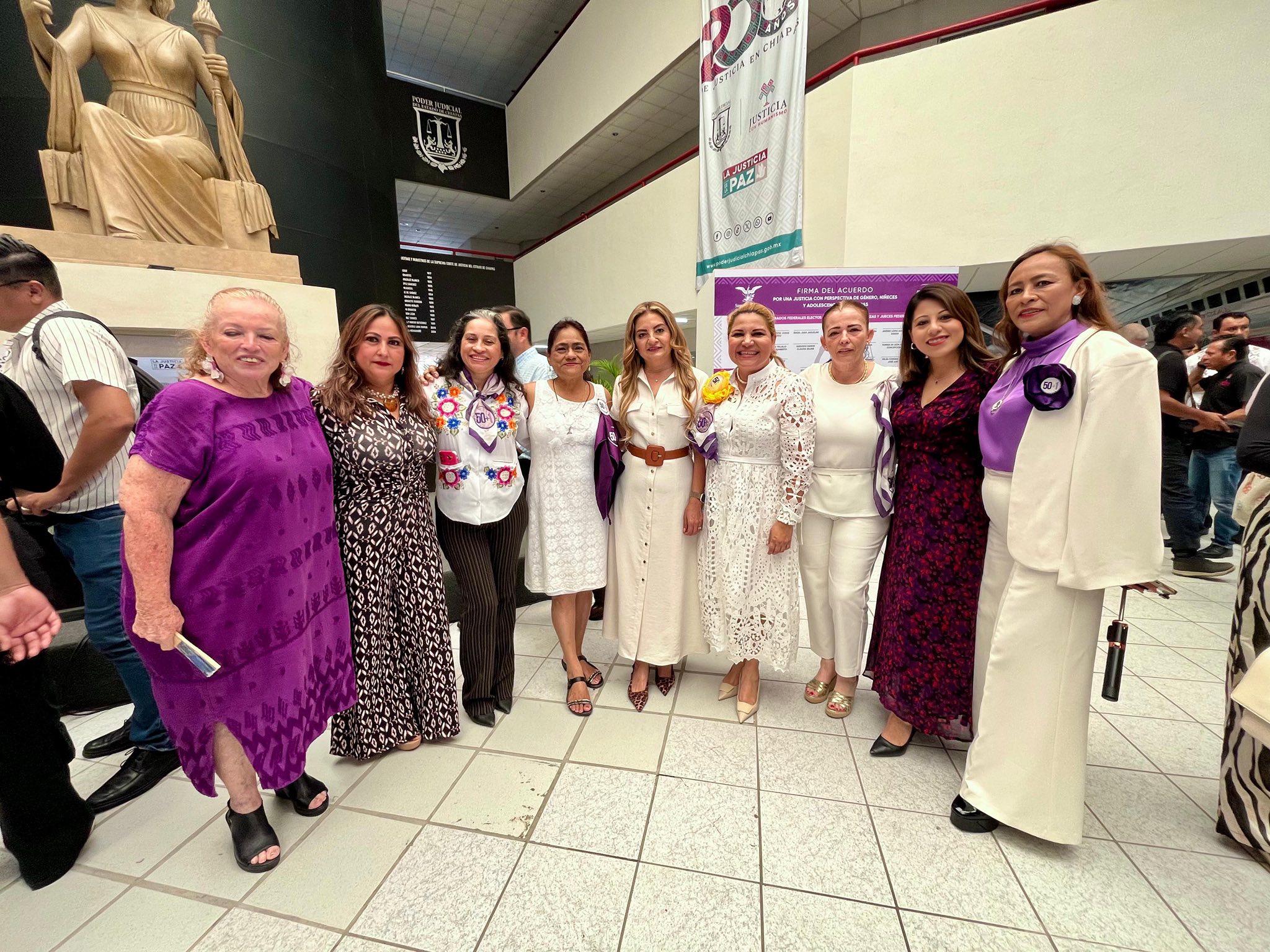 Titular de SEMUIGEN asiste a la firma de Acuerdo por una Justicia con Perspectiva de Género, Niñeces y Adolescencias en Chiapas