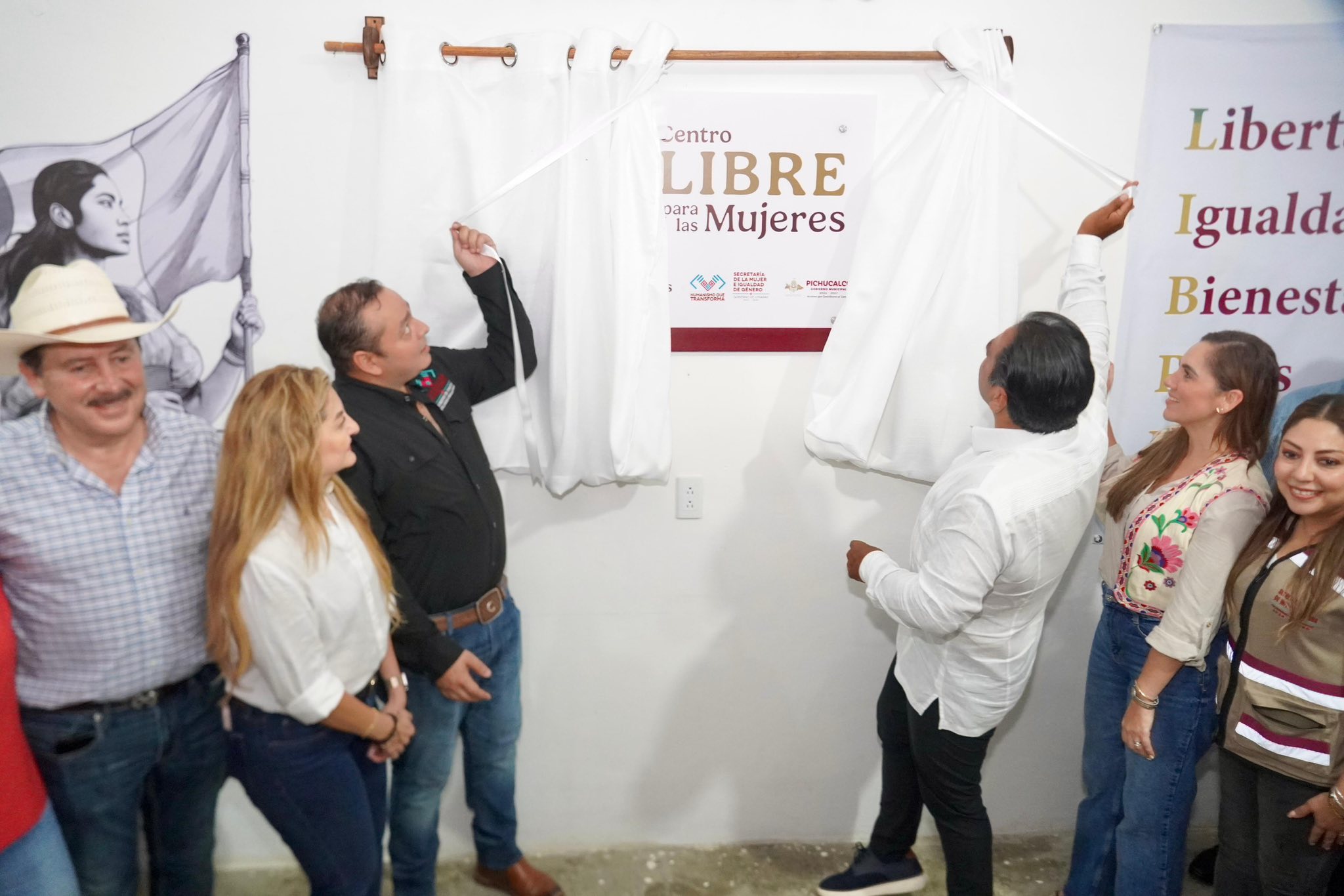 Se inaugura el Centro LIBRE para las Mujeres en el municipio de Pichucalco.