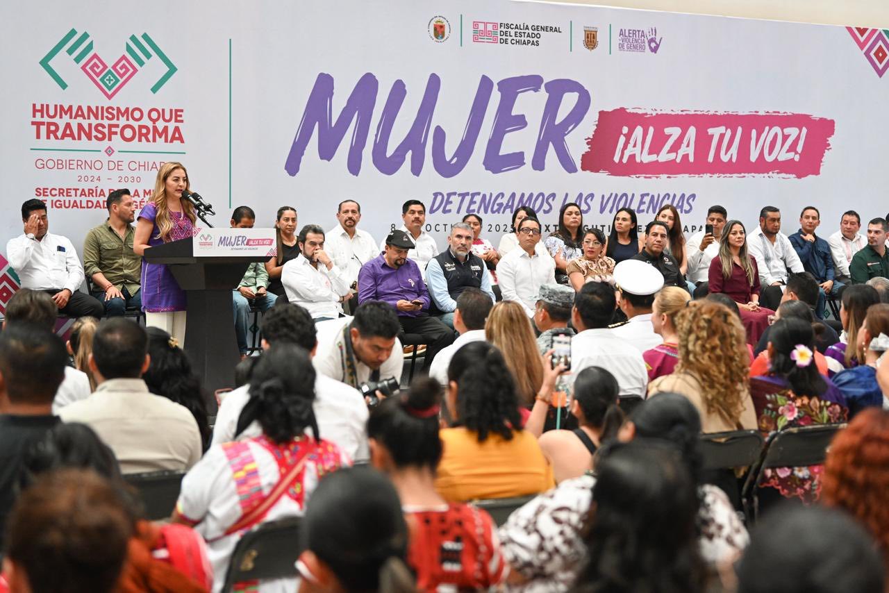 Se lanza la campaña " Mujer, ¡alza tu Voz! Detengamos las Violencias", en el marco del Día Estatal de las Mujeres.