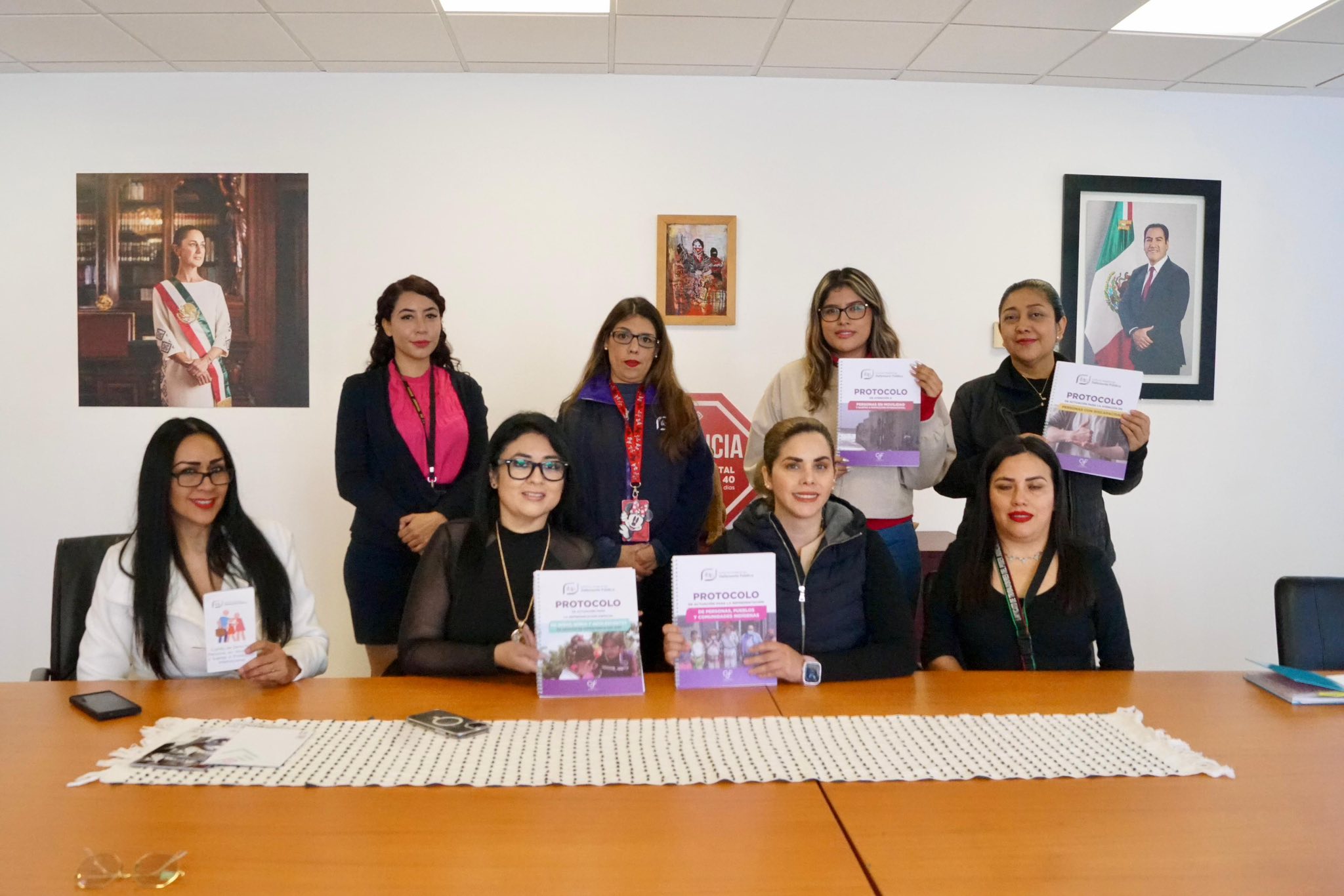 Reunión de trabajo con la delegada del Instituto Federal de Defensoría Pública, así como con defensoras públicas y asesoras jurídicas federales.